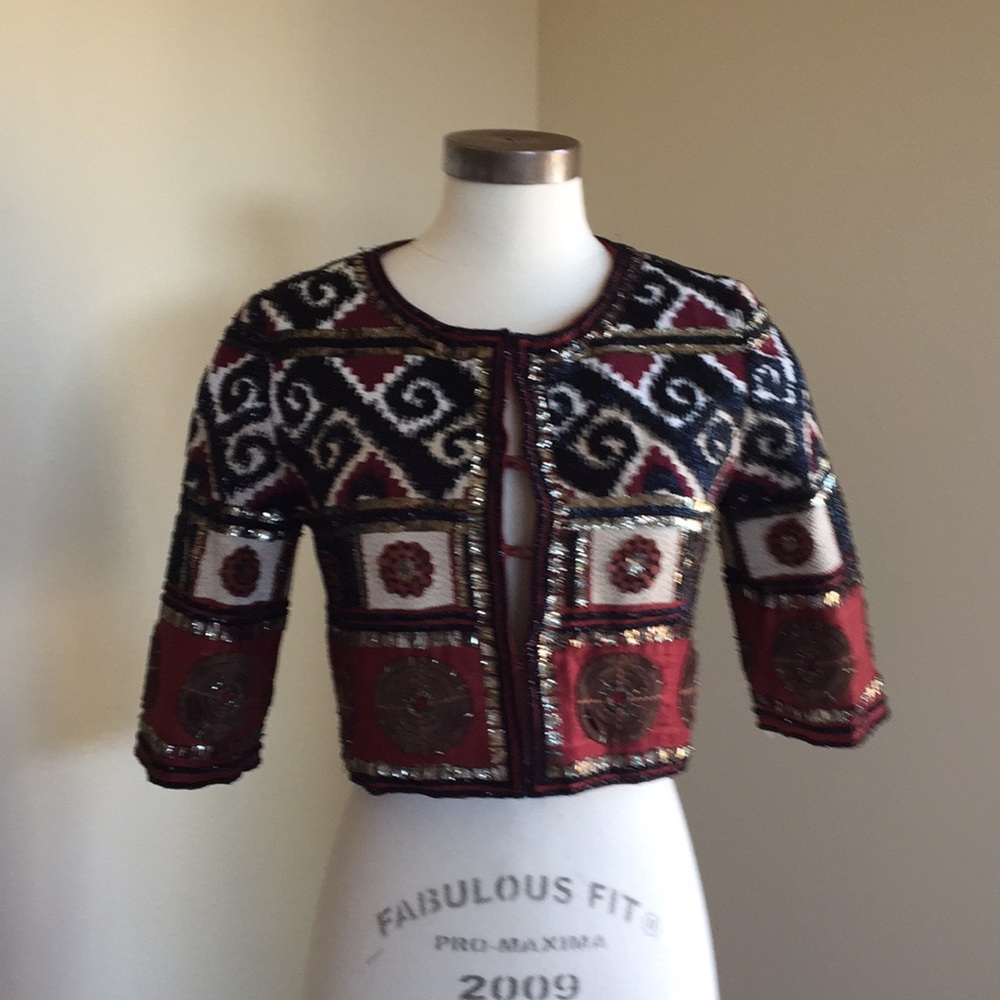 Beautiful beaded Oscar de la Renta bolero jacket